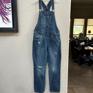 Gap Girls Overalls Distressed Jeans. Size XL